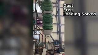 Загрузочный желоб без пыли, телескопический желоб со встроенным пылевым фильтром.